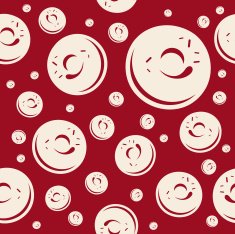 Vector donuts pattern N2