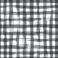 Vector seamless pattern with square hand drawn texture Black checkered