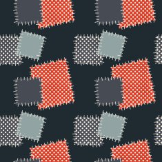 Seamless background with patches Vector illustration