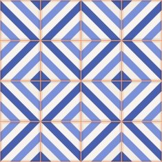 Gorgeous seamless pattern from Moroccan tiles ornaments of blue stripes N3