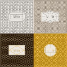 vintage graceful thin line pattern collection