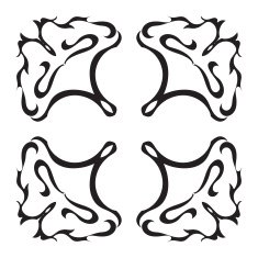 Hand drawing decorative tile frame Italian majolica style N11