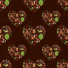 Spring forest vector background N3