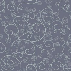 flowers and birds Endless floral pattern