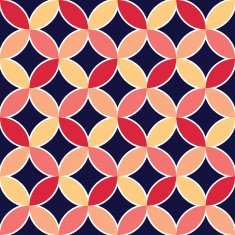 diamonds and circles pattern petals N2