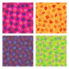 vector set of siamless pattern