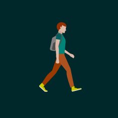 men fashion style illustration in flat style N8