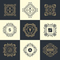 Monogram luxury logo N27