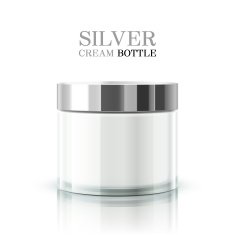 silver cream bottle package N2