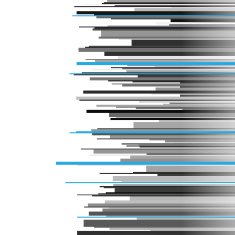 Abstract infographics horizontal gray black and blue stripes on