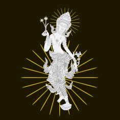 Girl thai art illustion