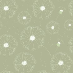 Seamless dandelions pattern