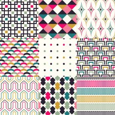 seamless colorful geometric pattern N2