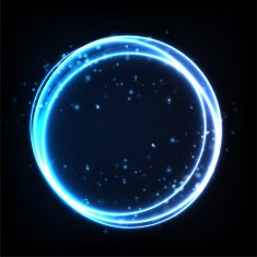 Abstract cosmic sunrise