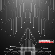 Cpu Circuit Board Vector illustration Eps 10 N9