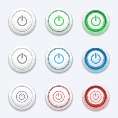 Vector start or power button