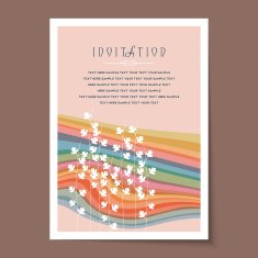 Beautiful vintage invitation cards layouts N32
