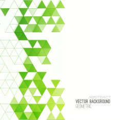 Abstract color triangles poster N14
