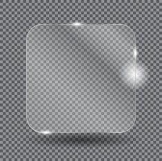 Realistic Glass Frames Vector Illustration N23