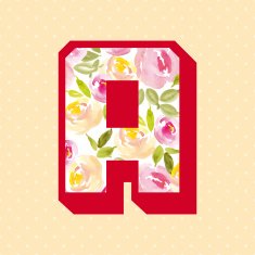 Print for T-shirt with the letters Modern design N2