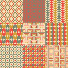 seamless colorful geometric pattern N3