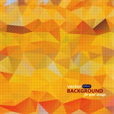 Abstract vivid orange background with triangles Grunge backgrou