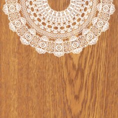 White crochet doily N6