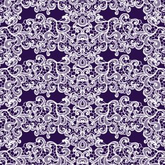 Lace seamless pattern with flowers N153