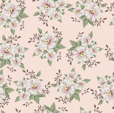 Seamless Vintage Flower Pattern N34