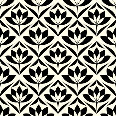 Elegant stylish abstract floral wallpaper Seamless pattern N3
