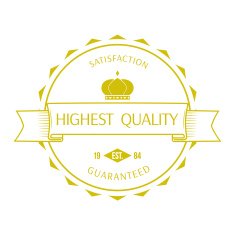 Premium quality labels and badges vector N8