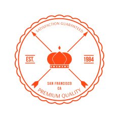 Premium quality labels and badges vector N9