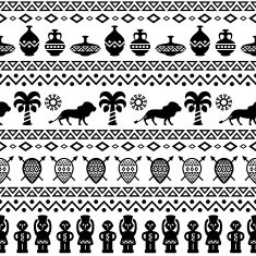 African Tribal Pattern Ethnic ornament N35