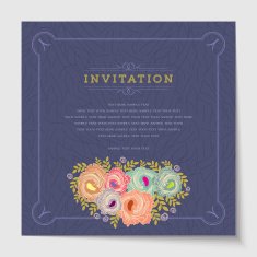 Beautiful vintage invitation cards layouts N34