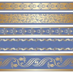 Vector set of decorative ribbon N3