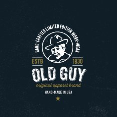 Vintage apparel design for clothing company