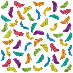 stylish footwear pattern design