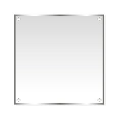 Silver sticker vector isolated object