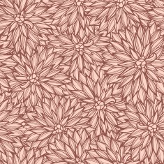 Seamless pattern with flowers Dahlia N11