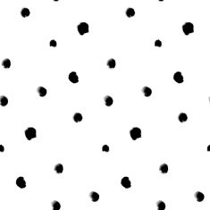 Black watercolor dots