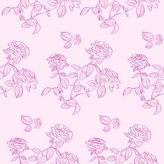 Pink Rose Flower Seamless Pattern Background N2