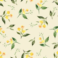 Watercolor flower pattern N152