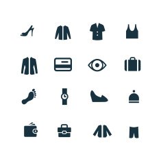 clothes icons set N5