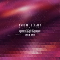 Background made of triangles and space