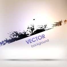 Abstract Ink Blot for Grunge Backgound N154