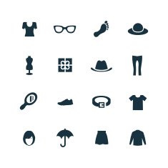 clothes icons set N7