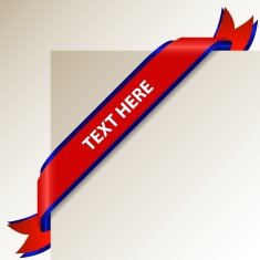 Stylish Dual Corner Ribbon N2