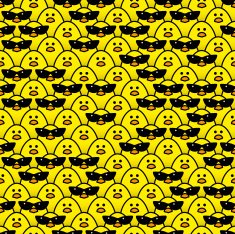 Yellow Chicks Staring Some Randomly in Ladies Style Sunglasses