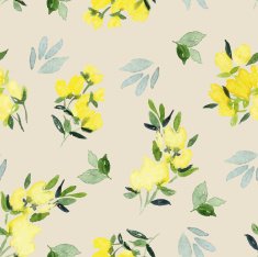 Watercolor flower pattern N159