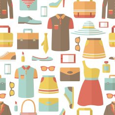 Shopping seamless pattern N3